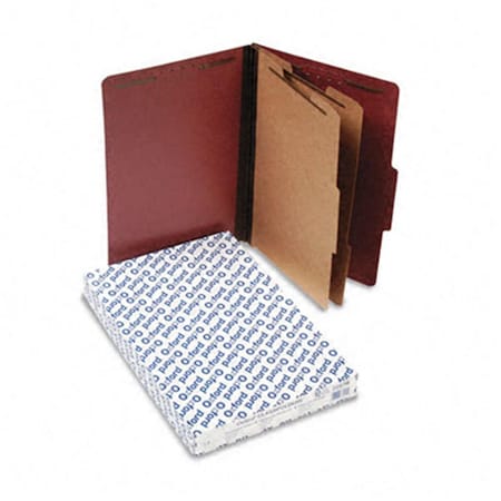 Esselte Pendaflex Esselte Pendaflex Pressboard Classification Folders Legal 6-Section Red 10/box ES32245